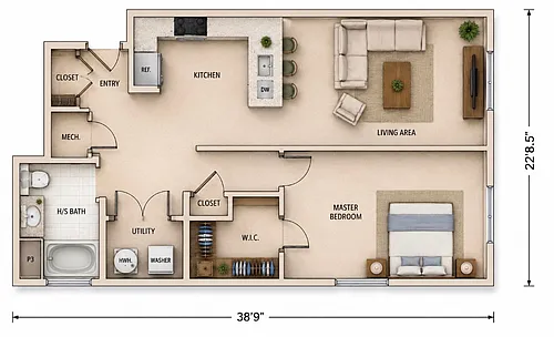 Floor plan 307