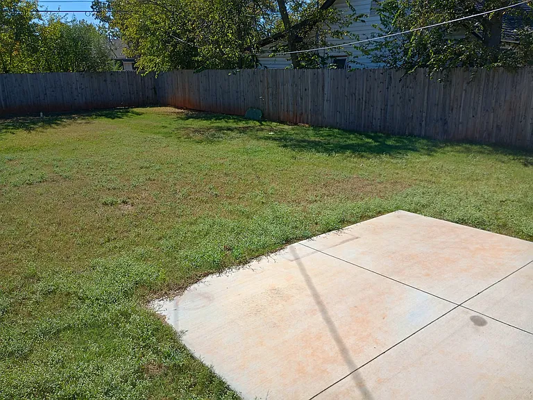 Fenced Backyard