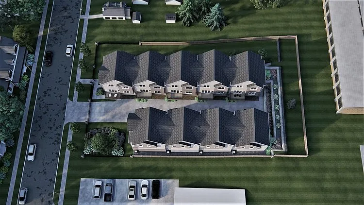 Rendering of Lyric Townhomes.
