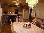 The entire family can sit together in his 32X14 dining/kitchen