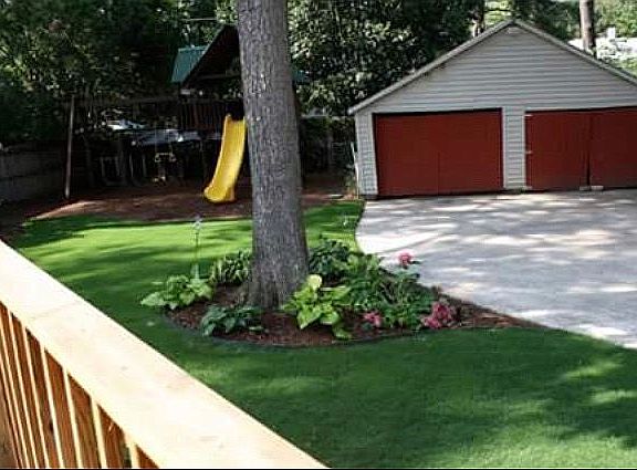 Backyard after landscaping 