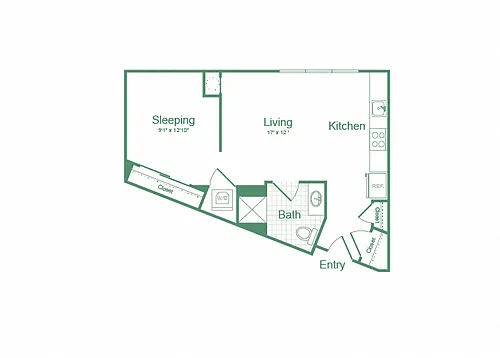 Floor plan Studio S3