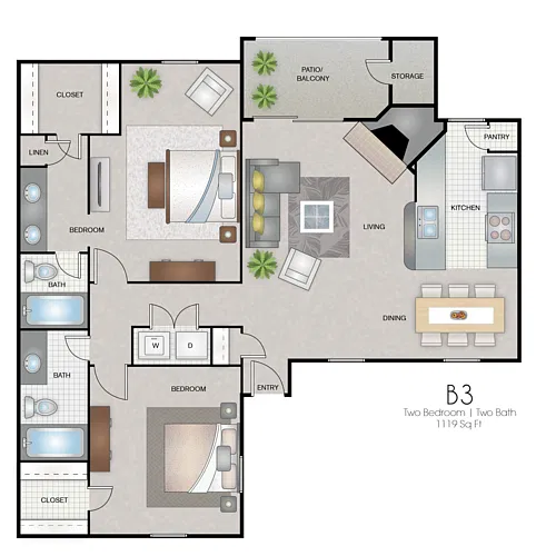 Floor plan B3