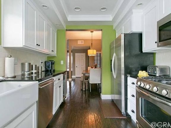Kitchen view into dinning room