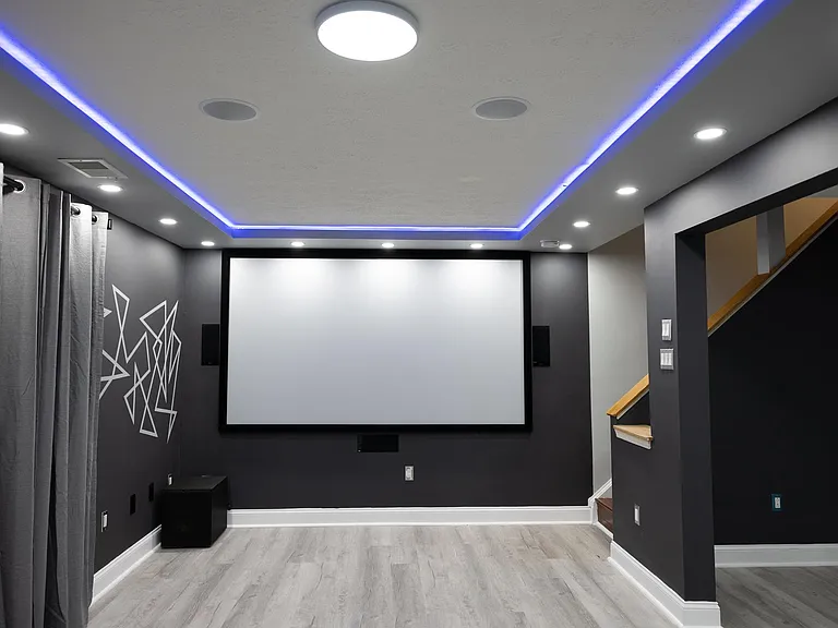 Dolby Atmos 11.1 surround sound theater.