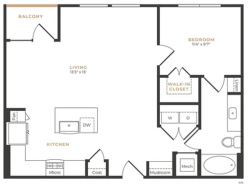 Floor plan A13