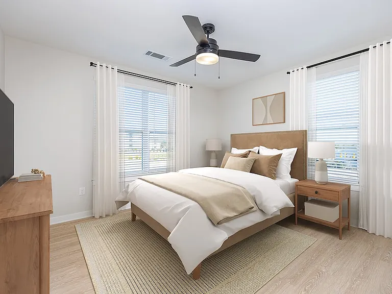 Townhome primary bedroom
