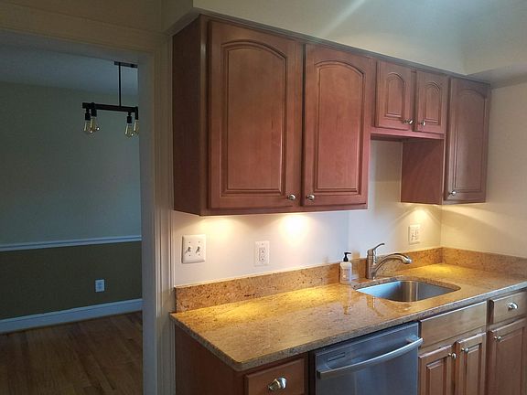 Well-lit, remodeled kitchen