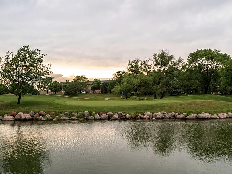 Enjoy peaceful waterfront and golf course views just steps from home, where nature meets relaxation.