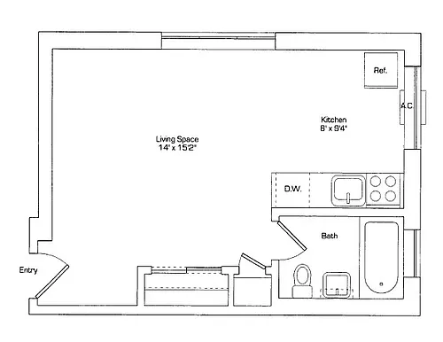 Floor plan Studio