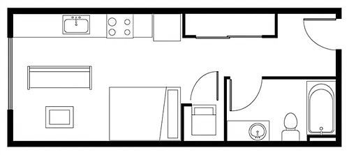 Floor plan Studio A