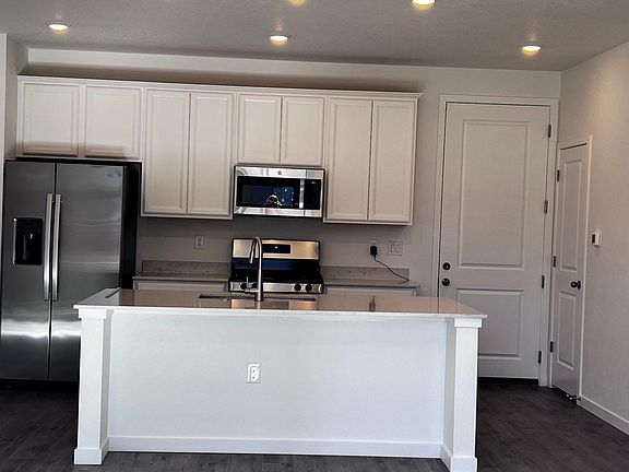 kitchen and island