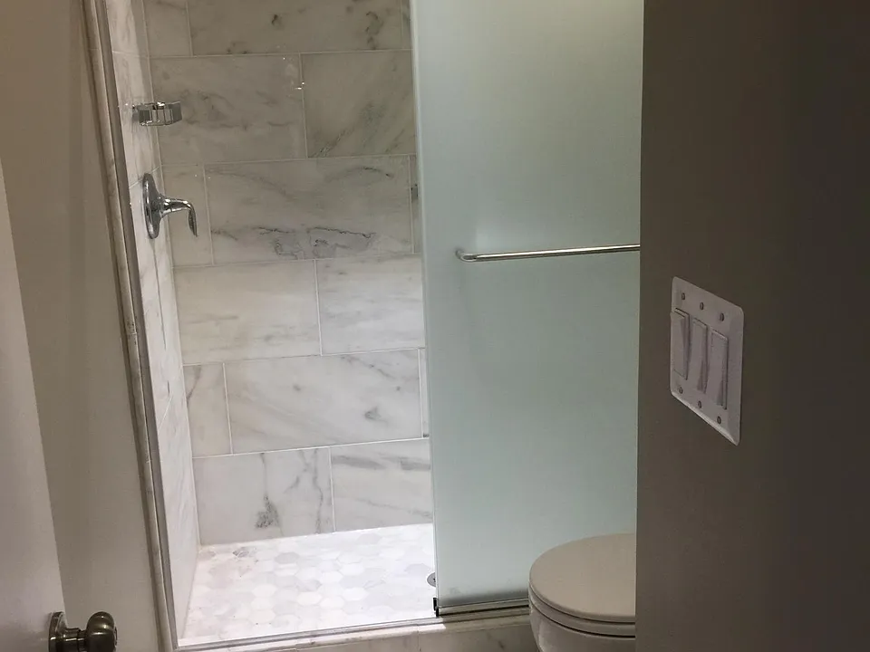 bath with shower