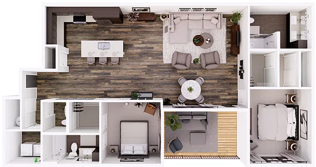 Floor plan Foundry-2B