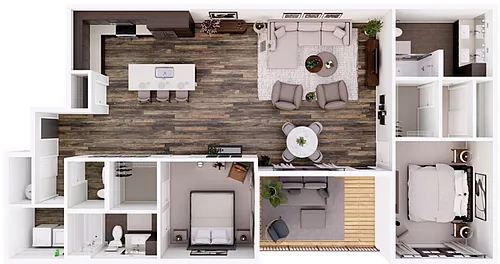 Floor plan Foundry-2B