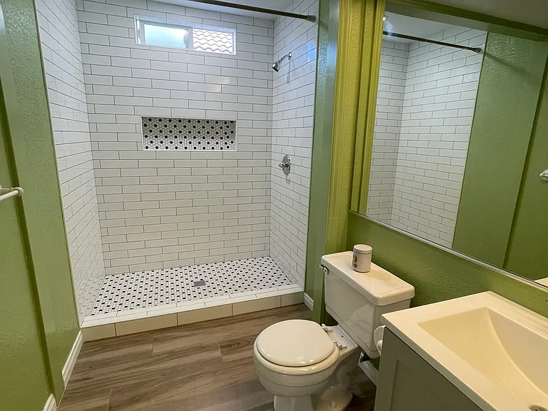 Newly renovated bathroom.
