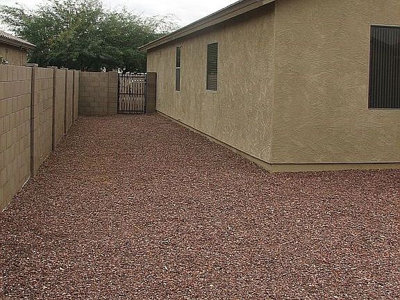 side yard (from rear) 