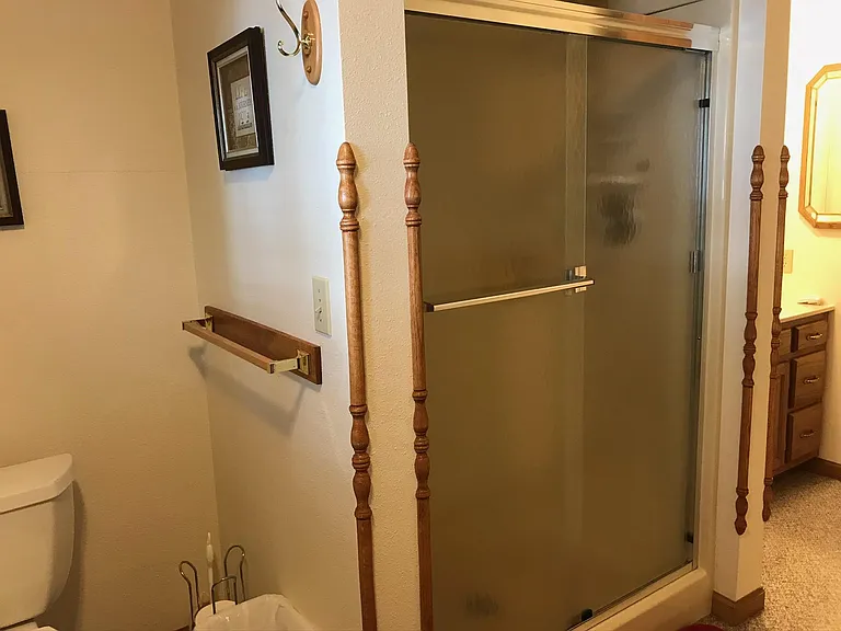 Lower level shower