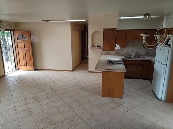 Open concept kitchen.