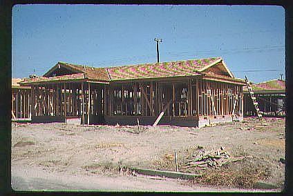 House as being built