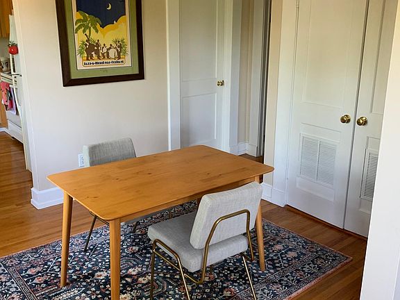 Dining room. Double doors is laundry room.