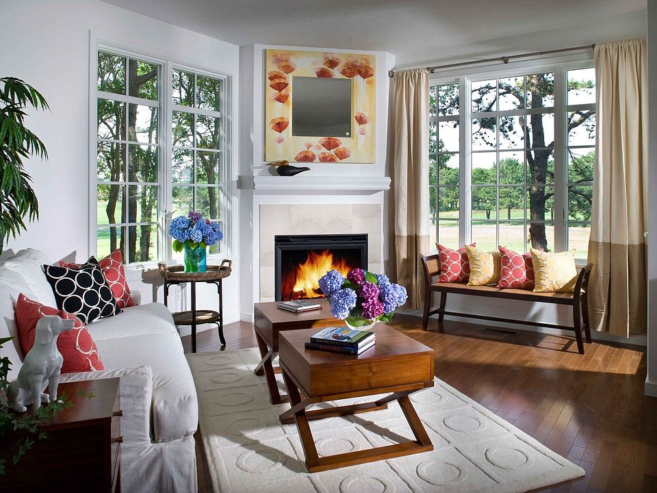 Living Room looking out towards golf course