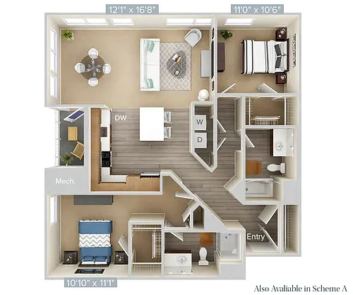 Floor plan B6-1205-B