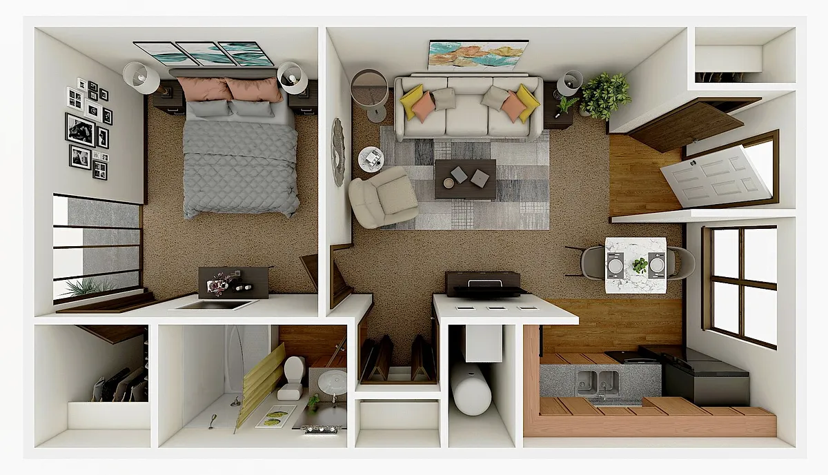 Floor plan 1B1B