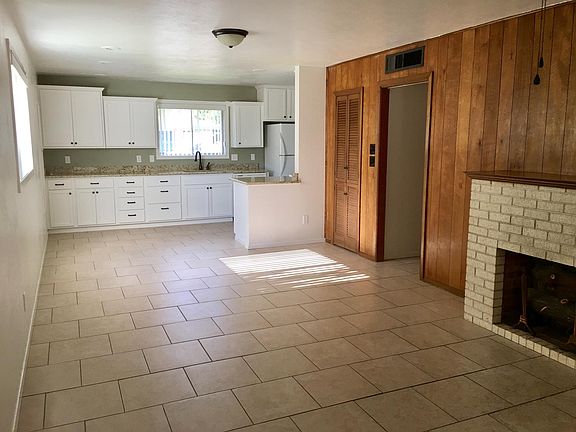 Family room is open to remodeled kitchen