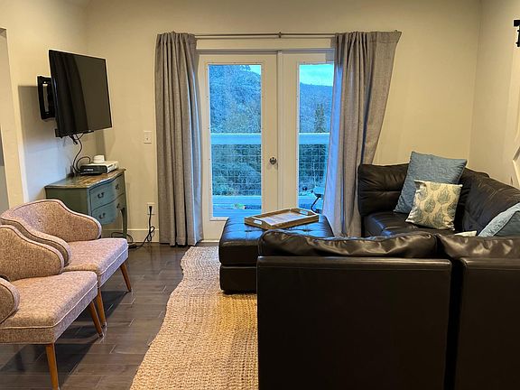 Living room area out to balcony