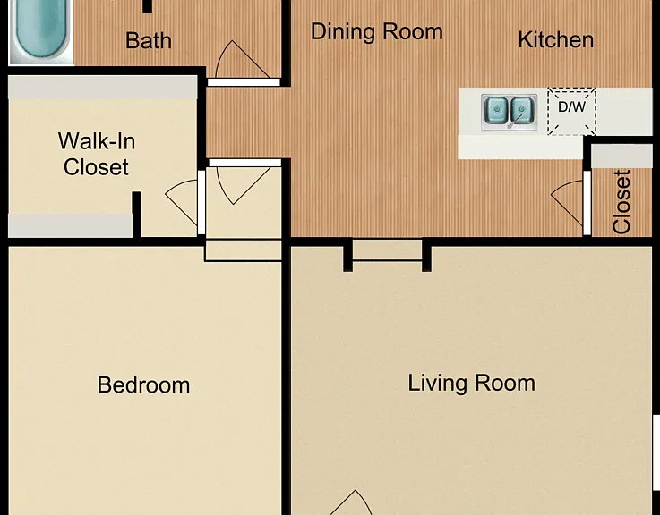 Plan 1 Floorplan Diagram