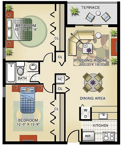 Floor plan Model B