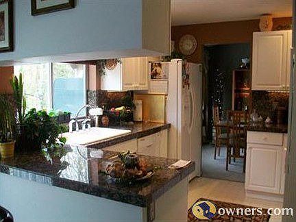 the kitchen