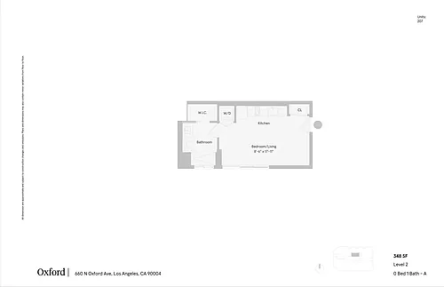 Floor plan Studio