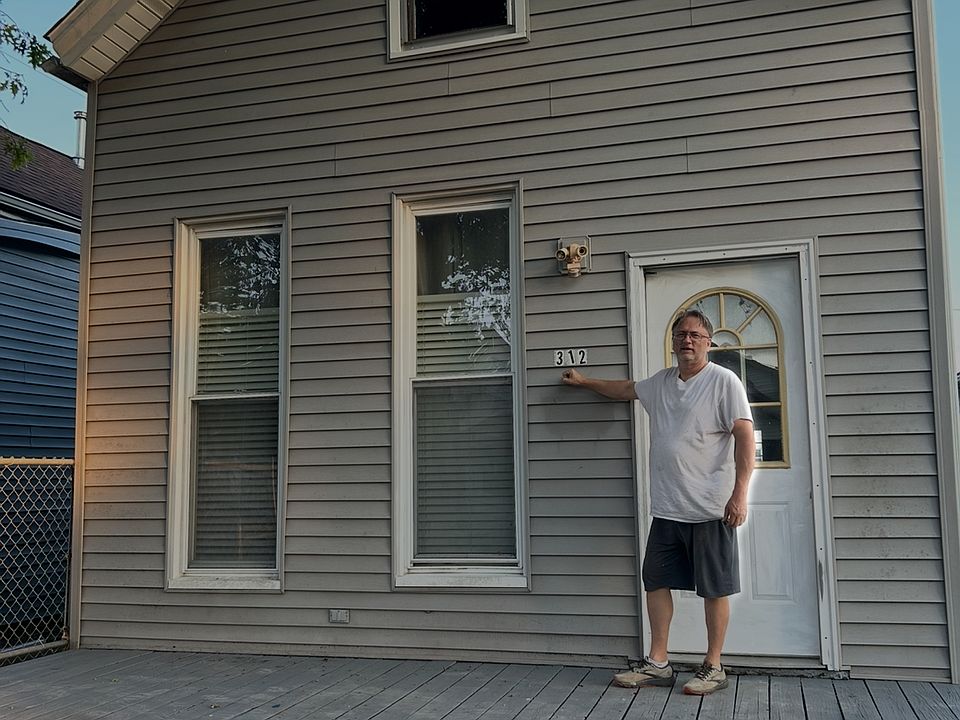 Freshly painted and with what I call a squirrel view from a historic tree in front.