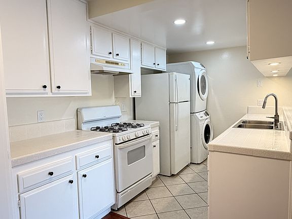 Kitchen with in-unit laundry