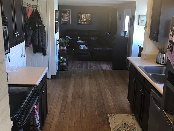 Updated kitchen with stainless appliances and large pantry