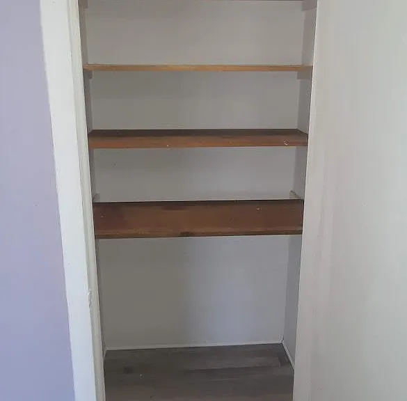 Upstairs Hallway Closet Storage
