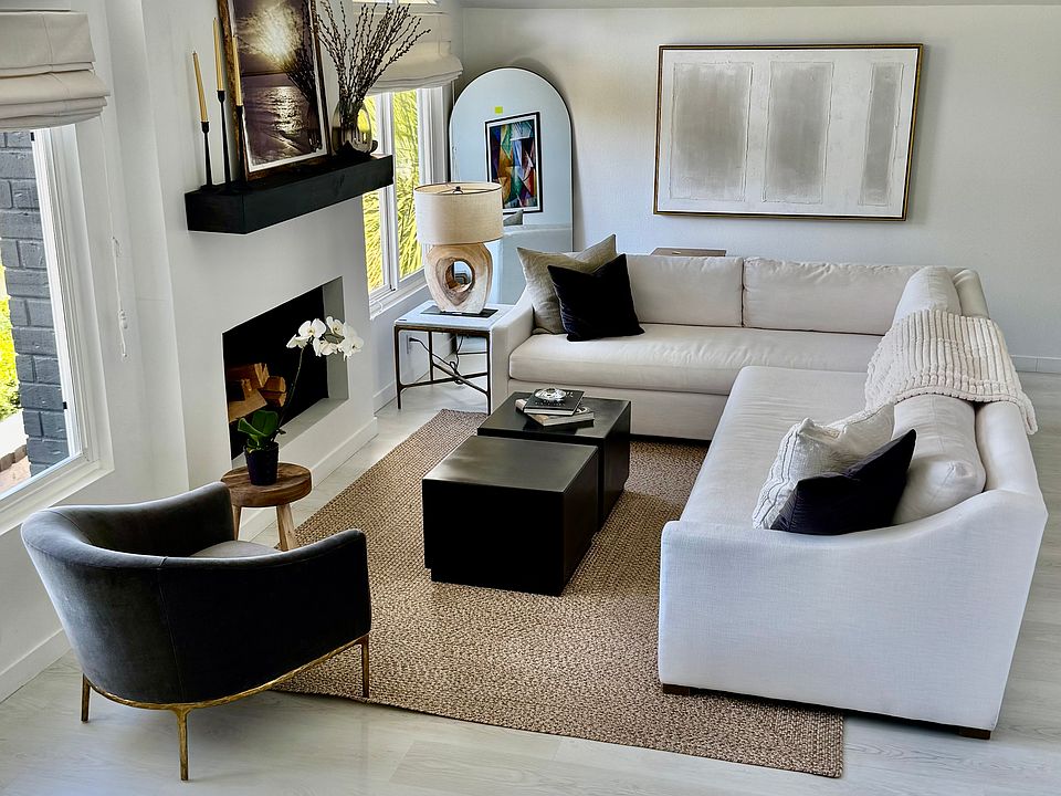 Light and bright formal living room.