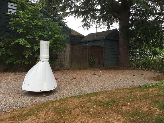 Bocce. p.s. This is two years ago and now the grass is back!)
