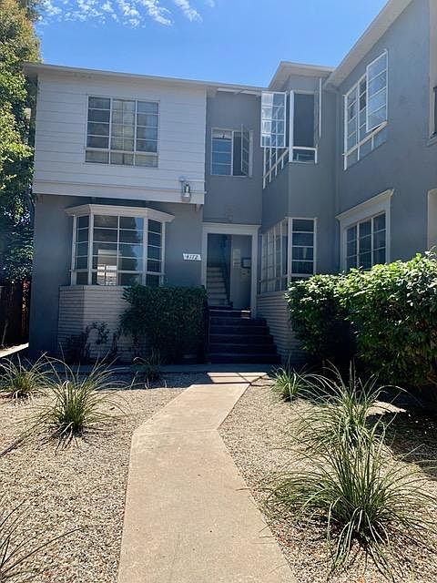 Front of apartment building
