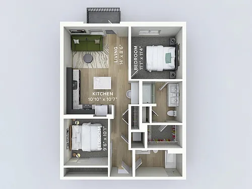 Floor plan B01