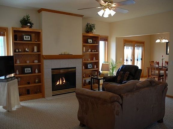 Spacious main level with soaring nine foot ceilings.