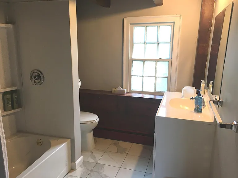 Renovated full bathroom on second floor
