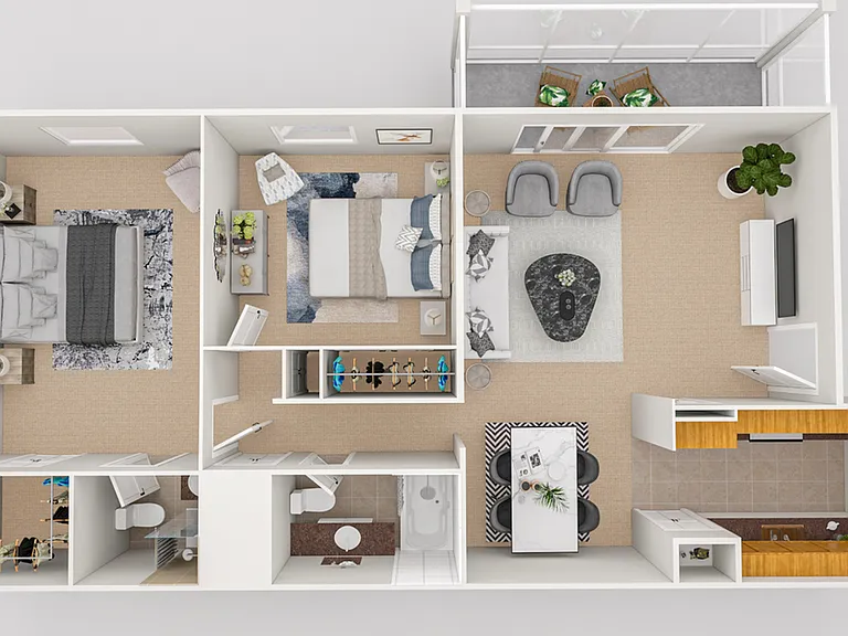 2 x 2 Floorplan 2 x 2 Floorplan