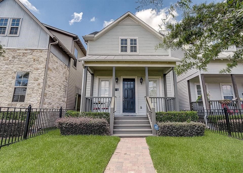 In the Heart of Spring Branch! 8740 Kempwood Dr - 3/2.5/2. Landscaped with covered front porch!