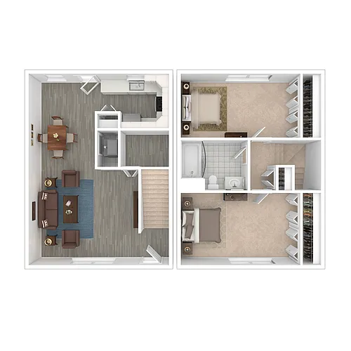 Floor plan Two Bedroom
