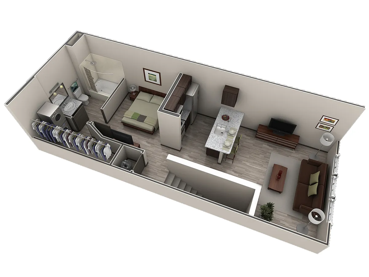 Floor plan Studio Grand Overlook