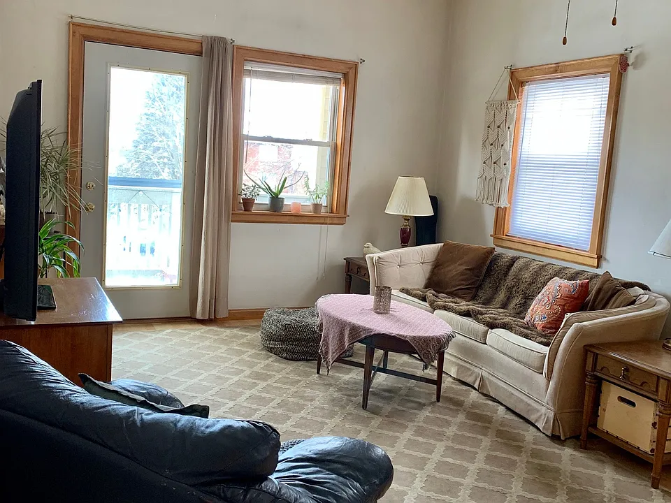Living-porch beyond the door