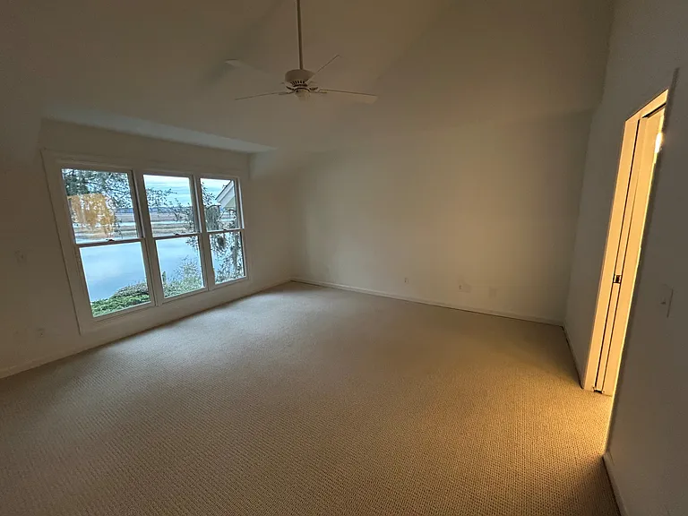 Master bedroom with view